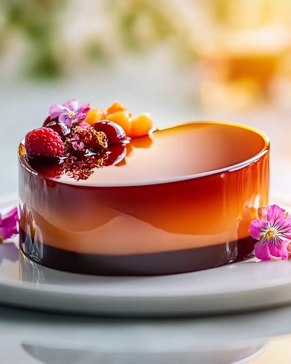 Spiegelglas Herz Torte mit Fruchtkern: Irresistibly Sweet Delight