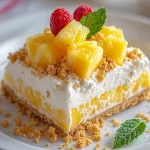 No-Bake Pineapple Heaven Cheesecake Dessert First Image First Image