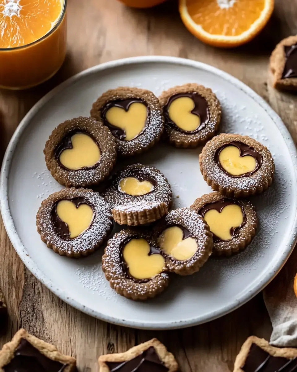 Spitzbuben mit Schokolade und Orangencurd: Irresistibly Indulgent!