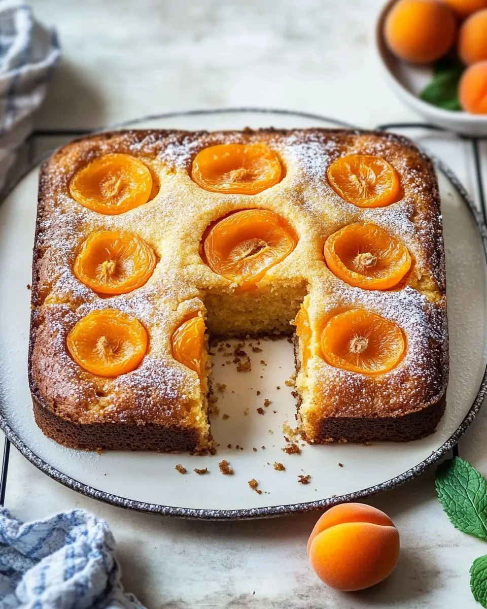 Spanischer Aprikosenkuchen vom Blech: Irresistibly Fruity Delight