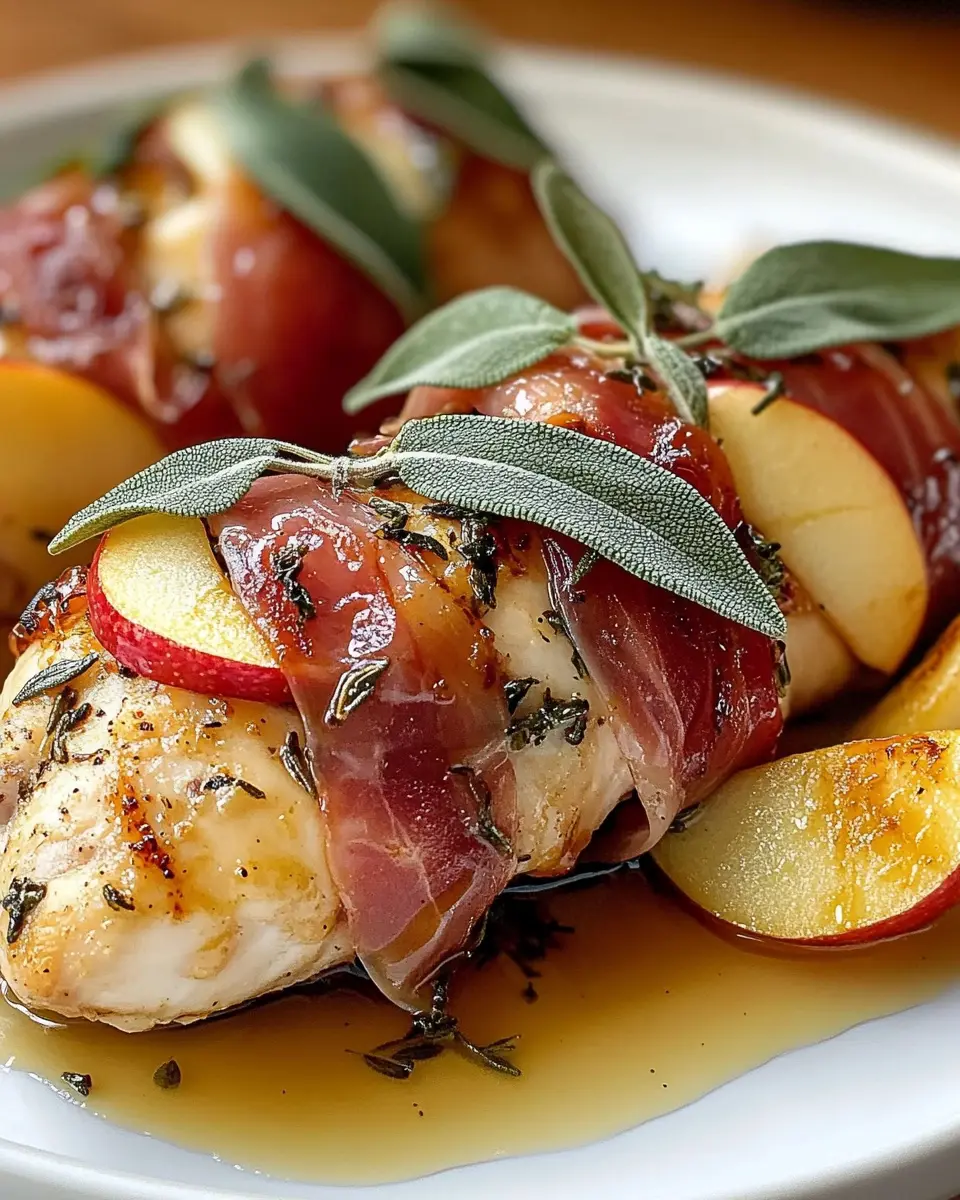 Herzhaftes Hähnchen mit Prosciutto: A Cozy Apple Butter Delight