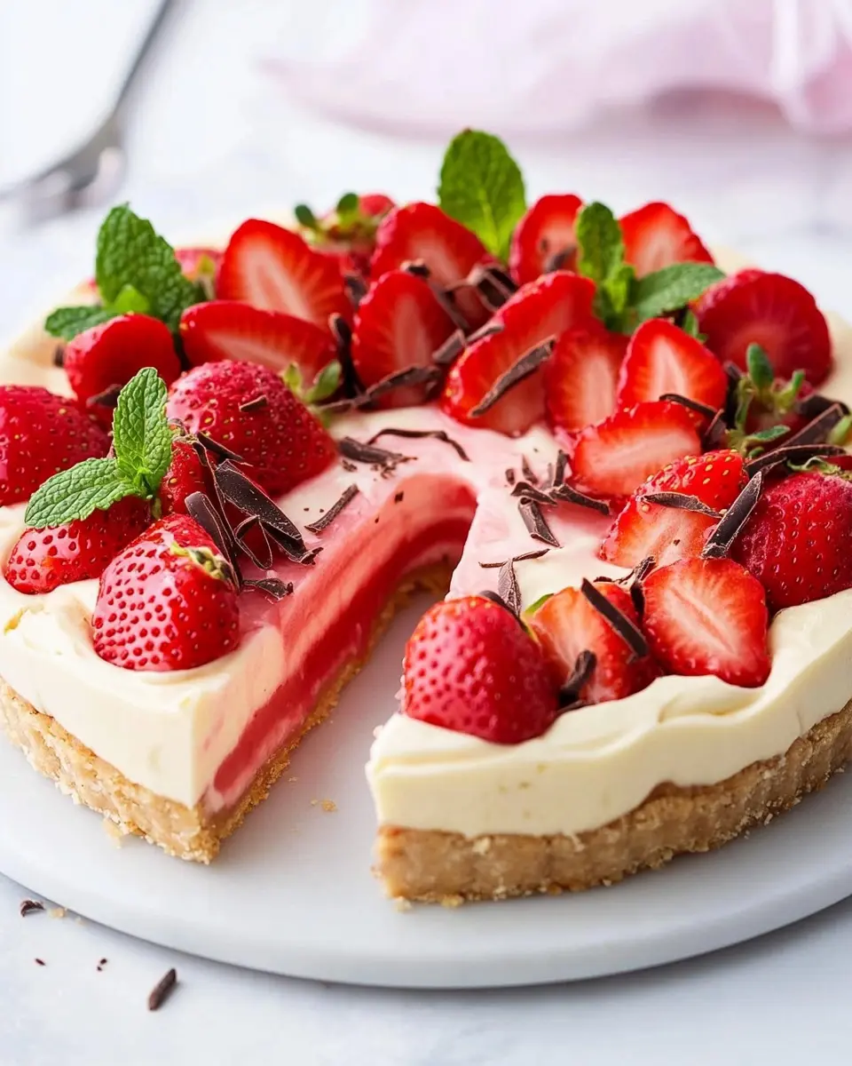 No-Bake Erdbeertorte: Creamy White Chocolate Delight 7 ezafbd4gu1bd9rv0inh6