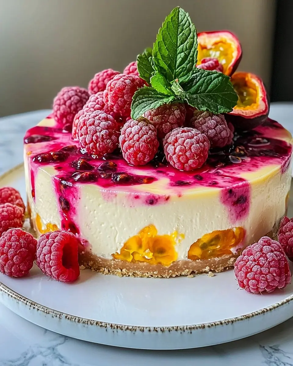 Gebackener Himbeer-Maracuja-Cheesecake: Irresistibly Creamy Delight 7