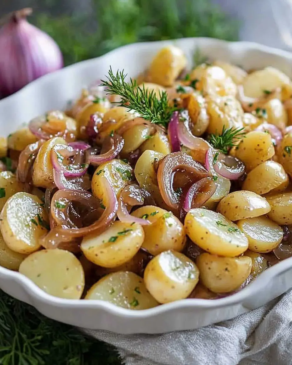 Klassischer Kartoffelsalat mit Karamellisierten Zwiebeln: Best Ever! 6