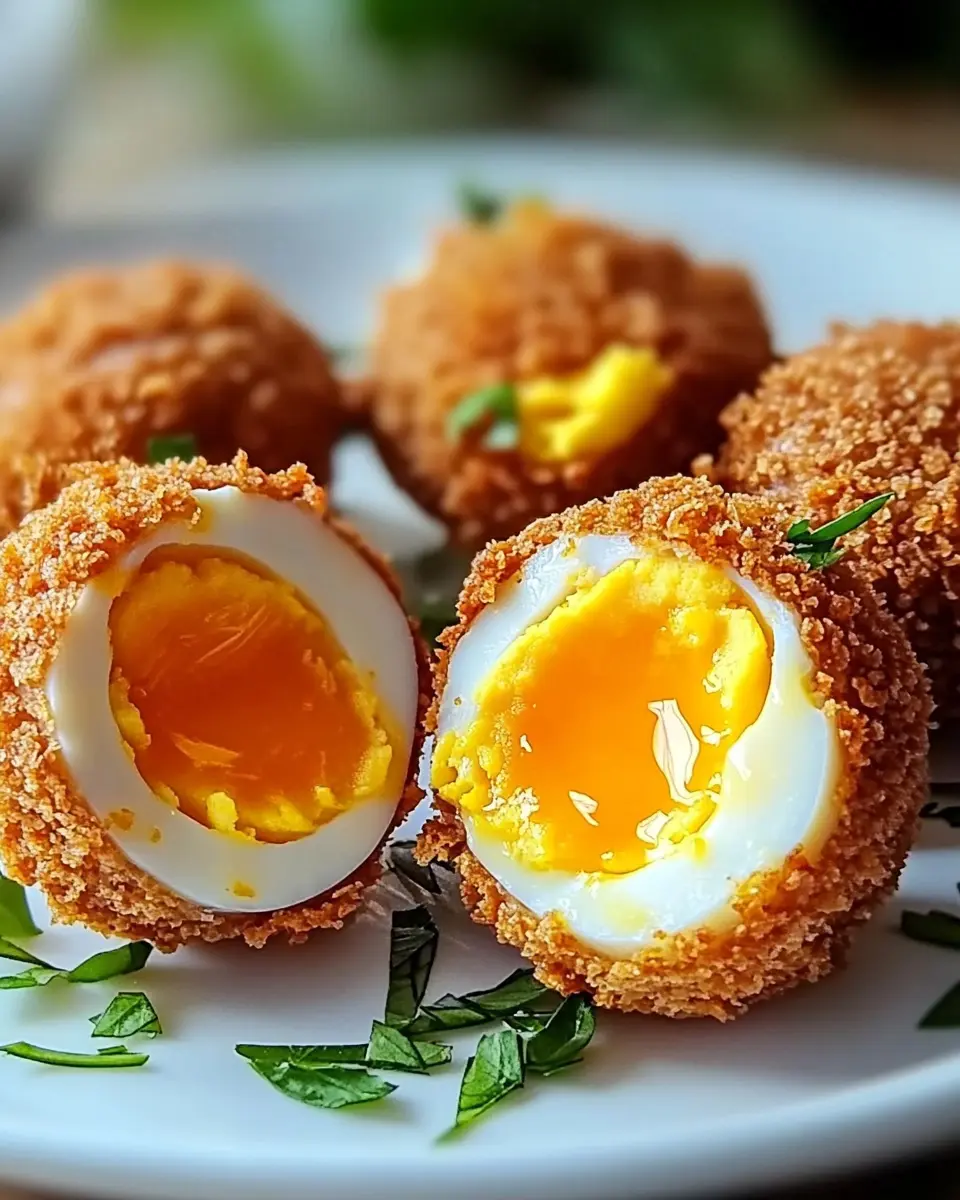 Krosse Schottische Eier: Irresistibly Crispy Air Fryer Delight