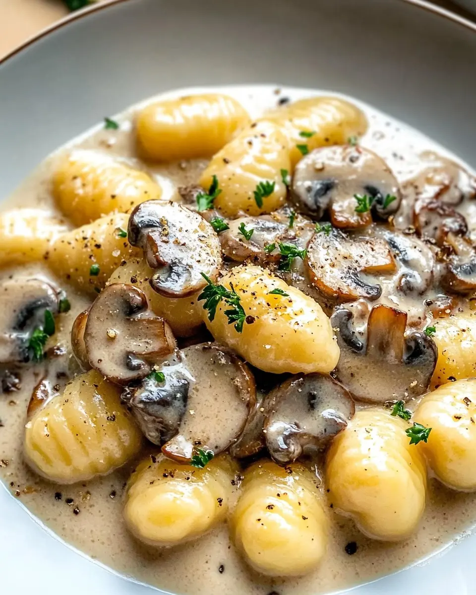 Gnocchi mit cremiger Pilzsauce: Indulgent Comfort on a Plate