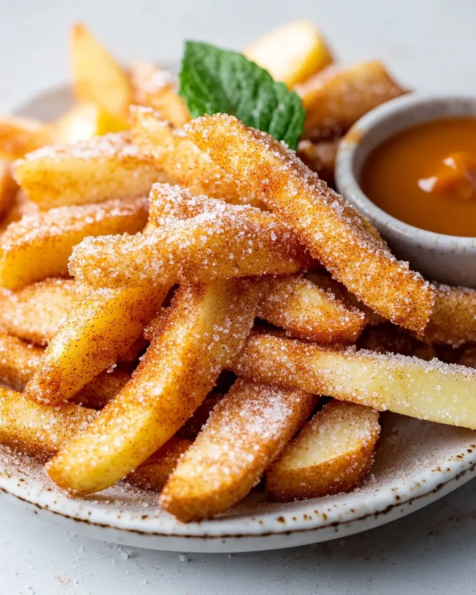 Air Fryer Apfel-Pommes: Irresistibly Crunchy Apple Fries!