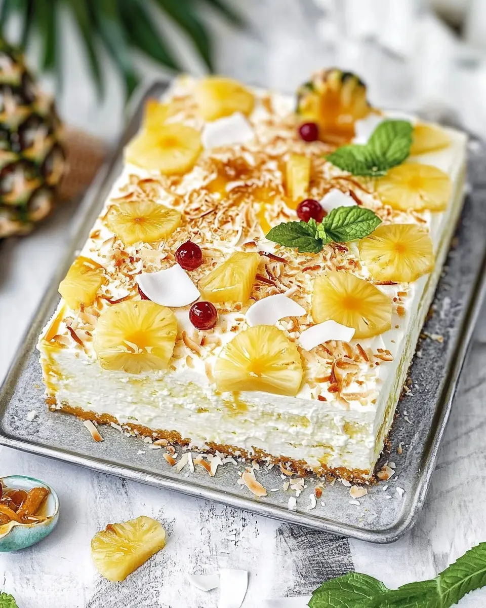 Pina Colada Blechkuchen: Indulgent Coconut Bliss Awaits