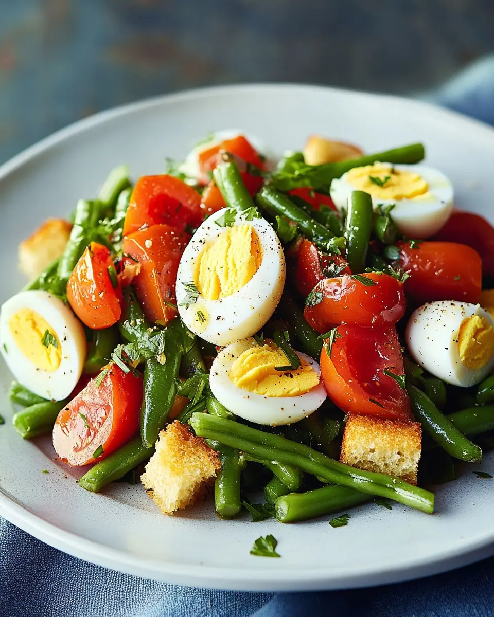 Bohnen-Brot-Salat mit Eiern: The Best Comfort Food Delight