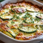 Leckerer Zucchini-Hüttenkäse-Auflauf First Image First Image