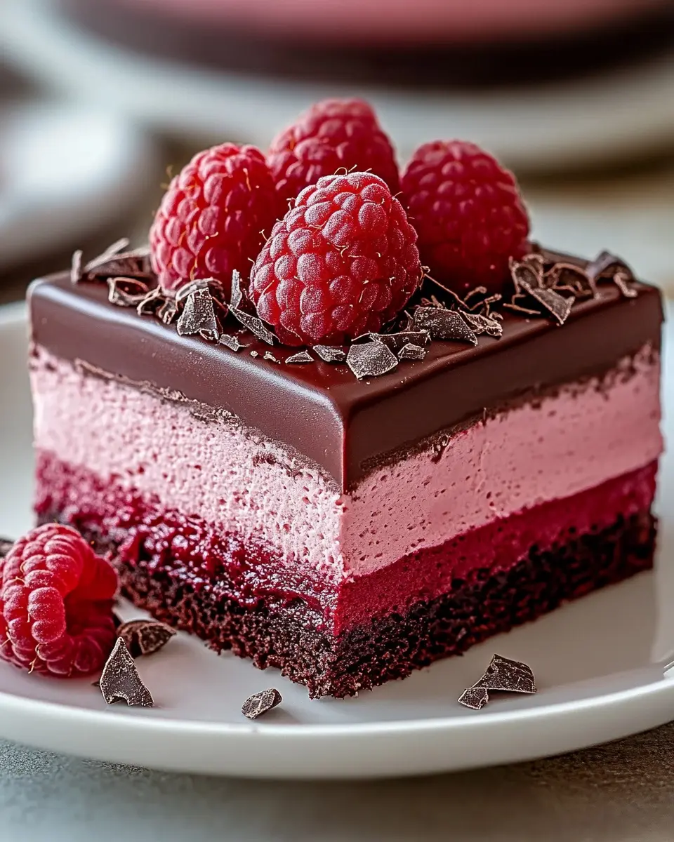 Himmlische Himbeer-Schokoladen-Mousse-Torte: Indulgent Delight