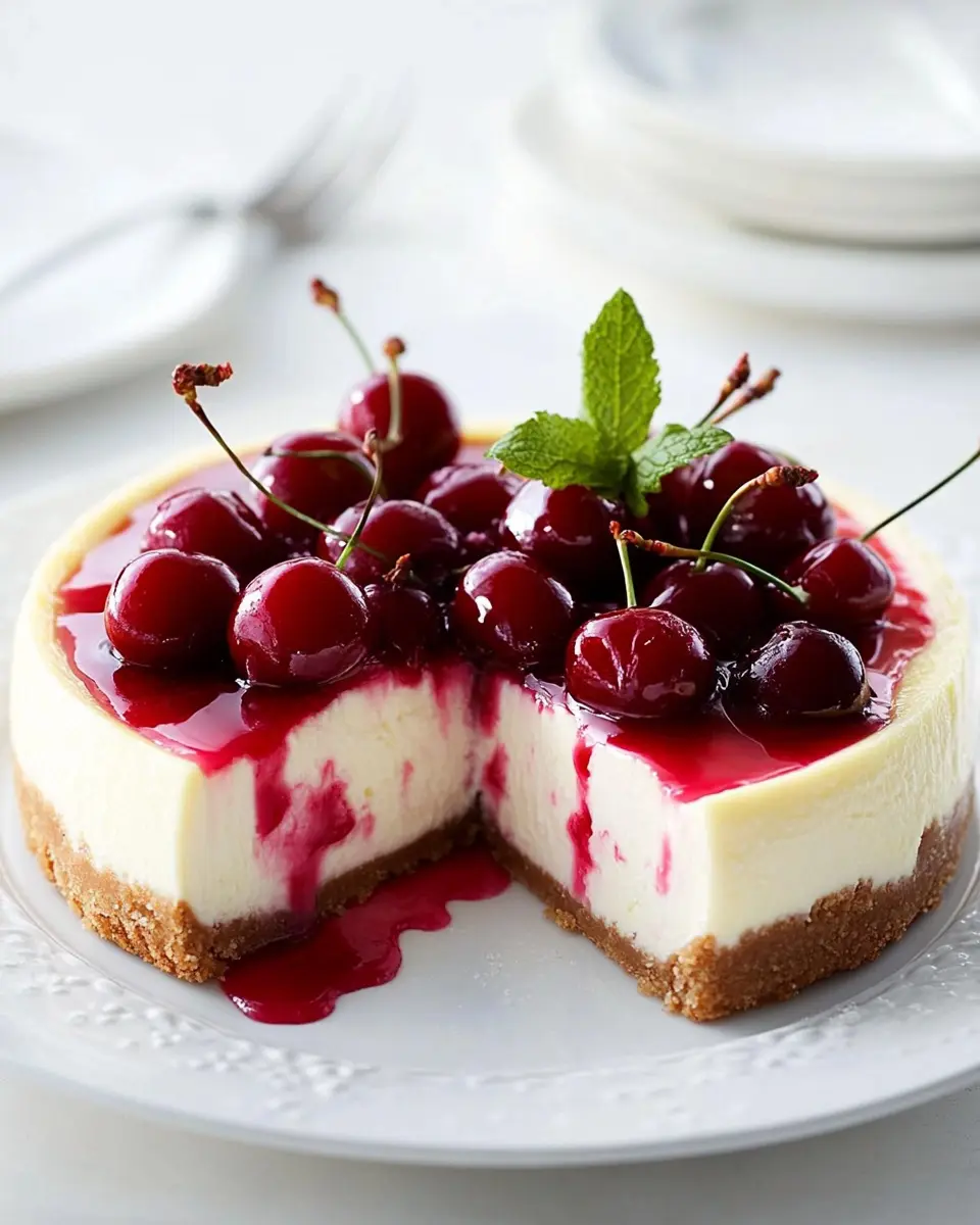 Cheesecake mit Kirschen: Irresistibly Creamy Delight!