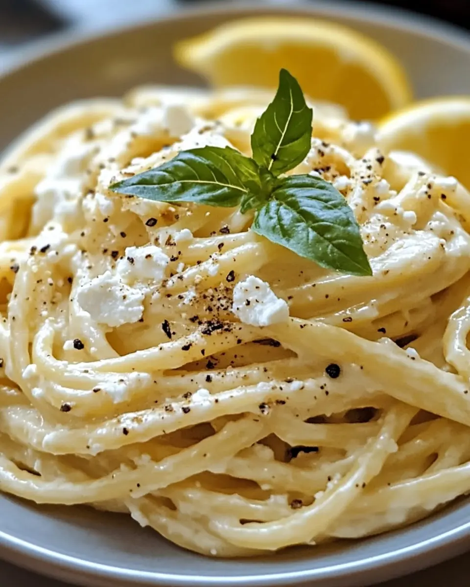 Cremige Zitronen-Feta-Pasta: Irresistibly Creamy Delight