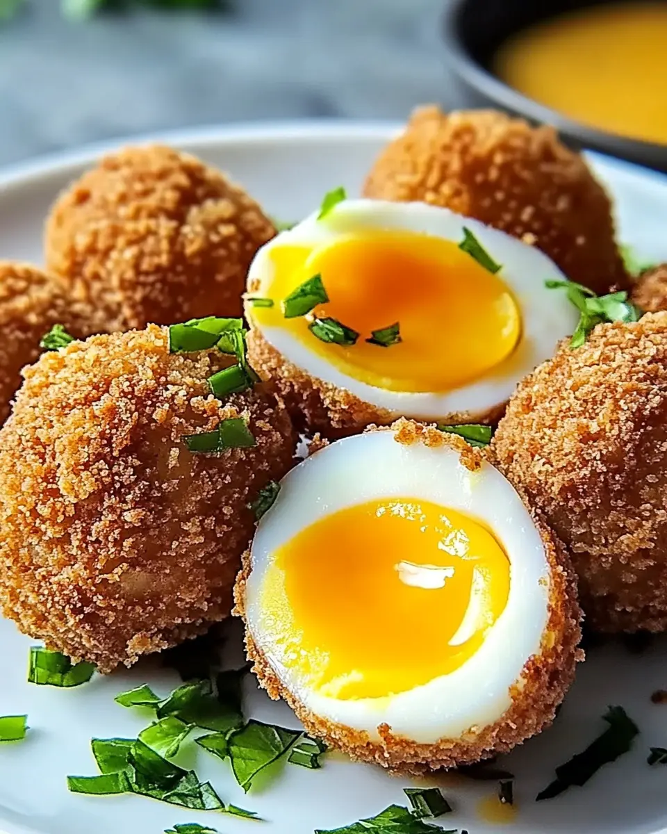 Krosse Schottische Eier: Irresistibly Crispy Air Fryer Delight