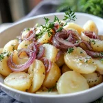 Klassischer Kartoffelsalat mit Karamellisierten Zwiebeln ohne Mayo First Image First Image
