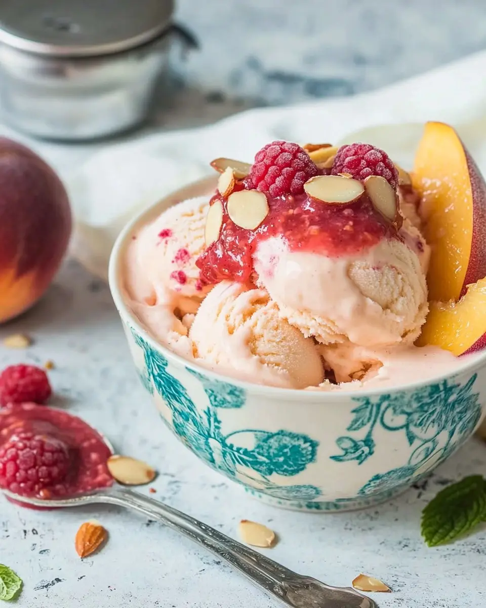 Pfirsich Melba Eis im Ninja Creami: Irresistibly Creamy Bliss 7