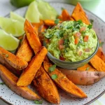 Vegane Süßkartoffelecken mit Guacamole First Image First Image