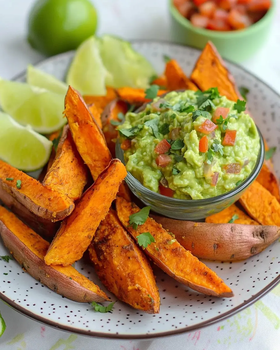 Vegane Süßkartoffelecken mit Guacamole: Indulgent & Easy Bites