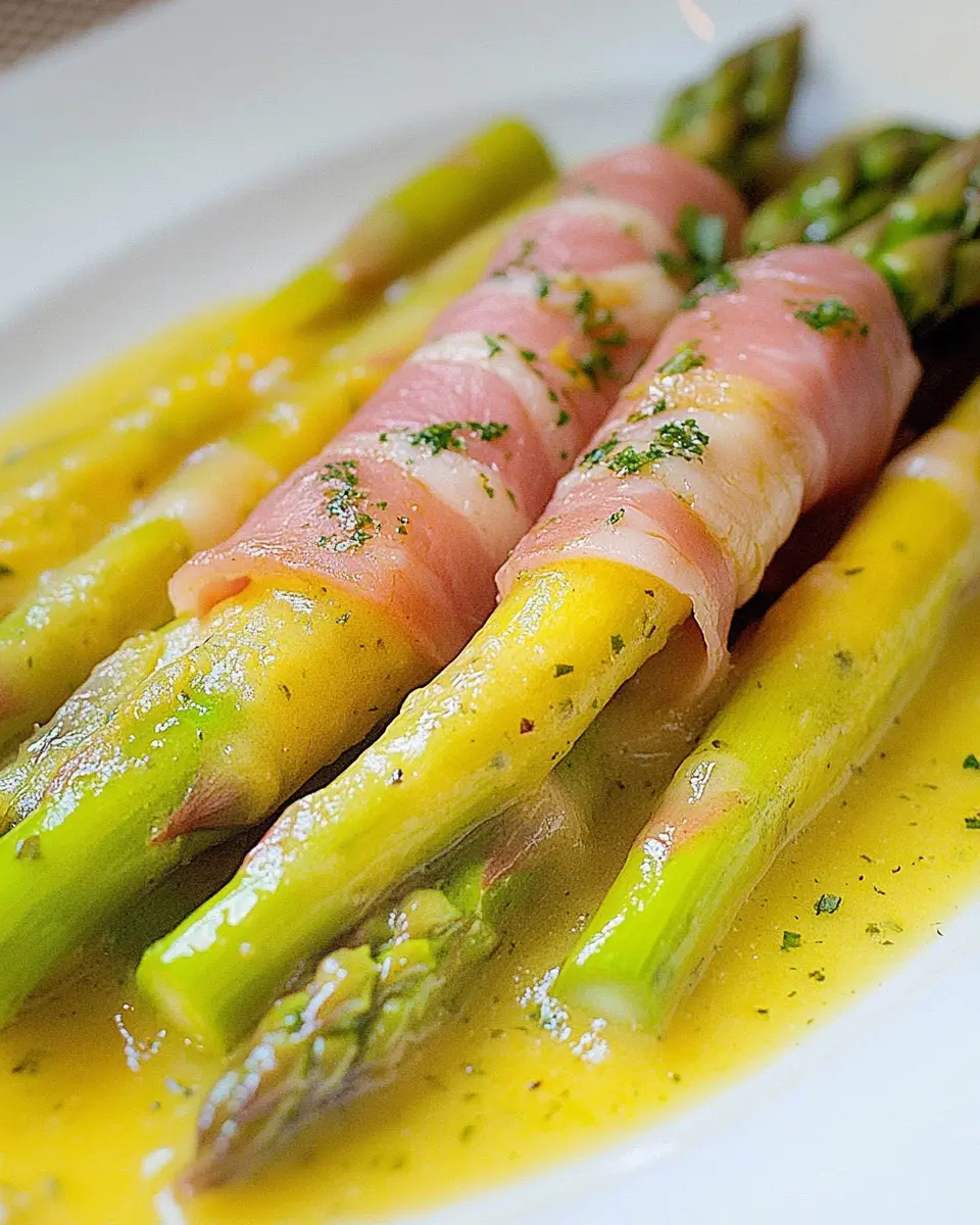 Spargel mit Schinkenstreifen und Kräutersauce: A Delightful Twist