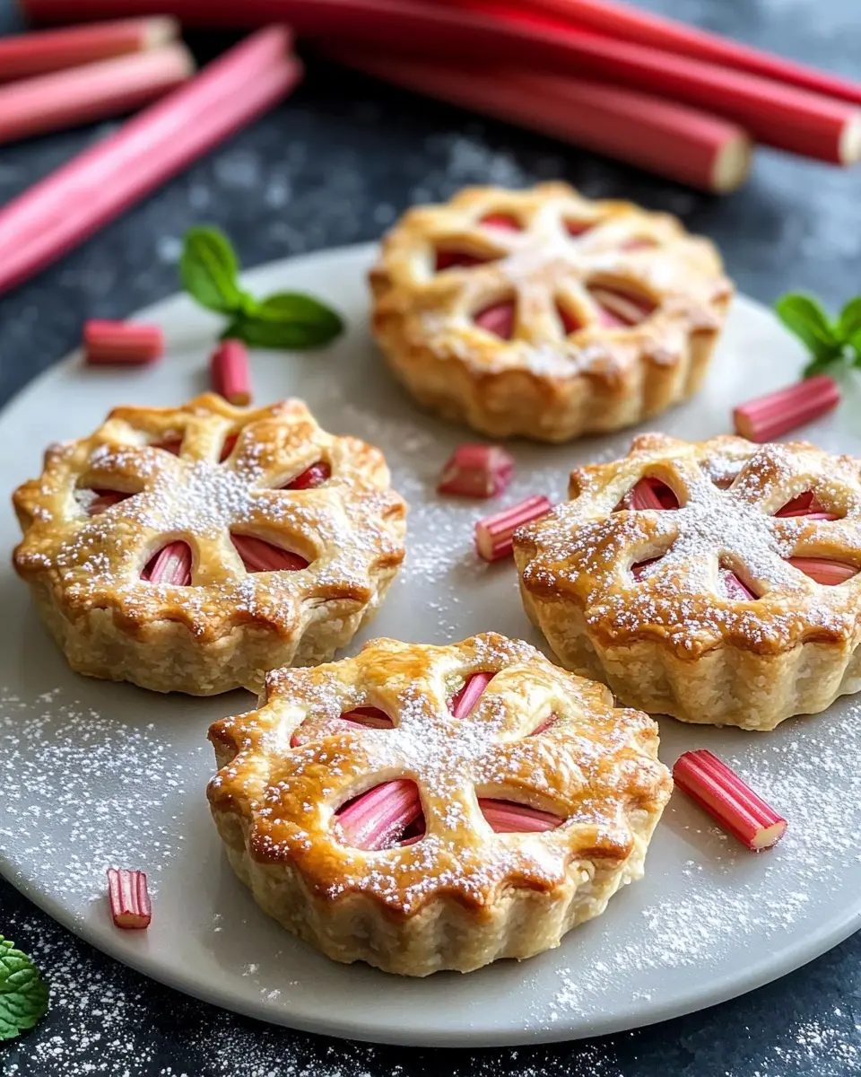 Mini Pies mit Rhabarberfüllung: Irresistibly Sweet Bliss