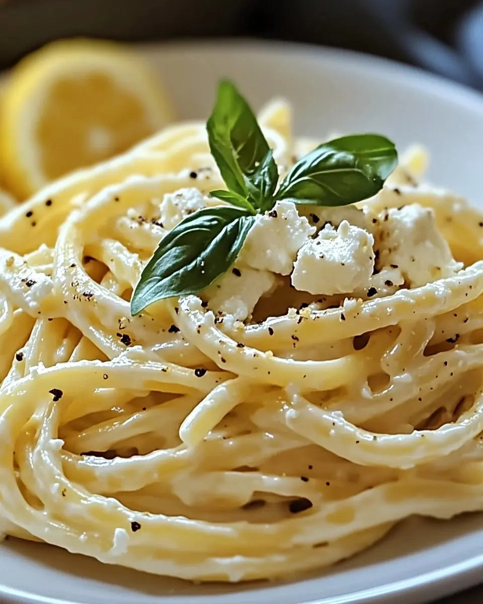 Cremige Zitronen-Feta-Pasta: Irresistibly Creamy Delight
