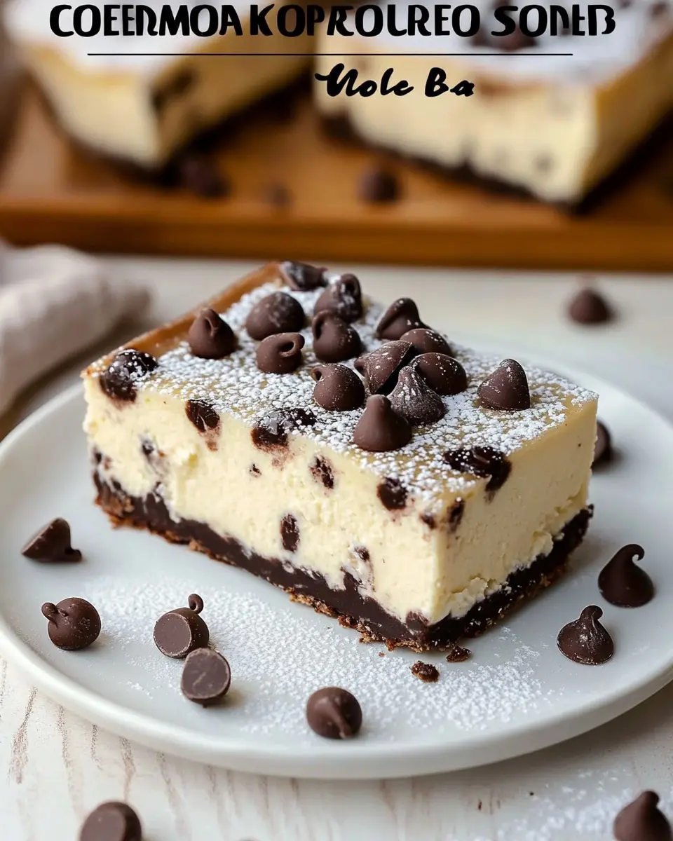 Chocolate Chip Cheesecake Bars: Irresistibly Creamy Delight 6 p56bfz3s1s2v8g8viojg