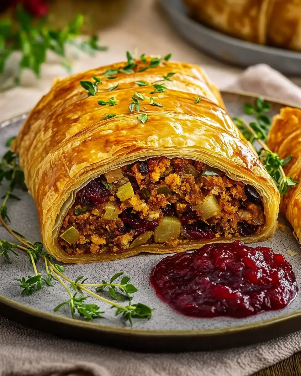 Vegetarischer Hackbraten im Blätterteig: Indulgent & Savory Delight
