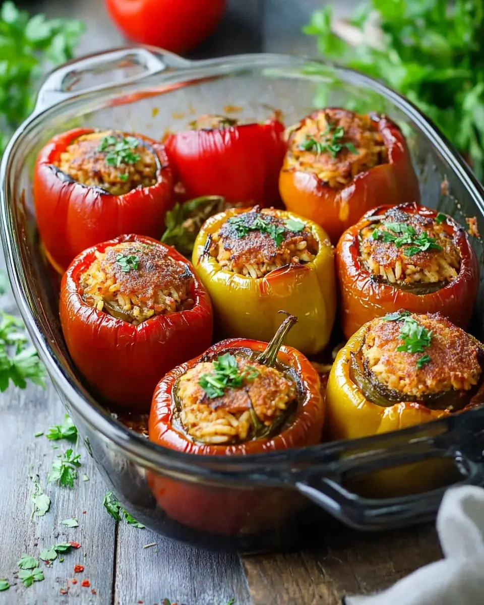 Dolma gefüllte Paprika: Irresistibly Stuffed with Flavor!