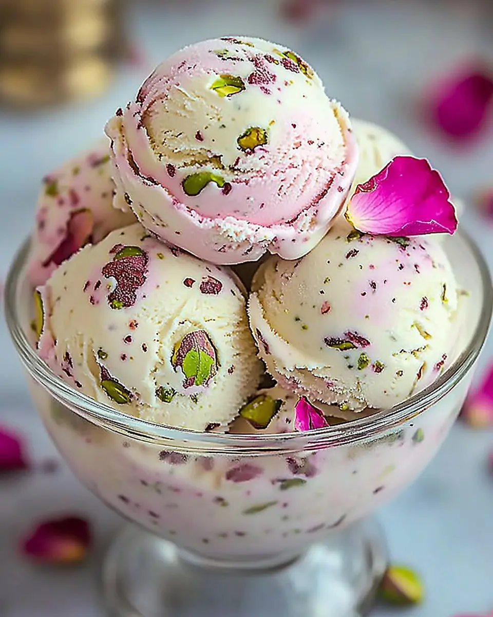 Rosen Pistazien Cheesecake Eis: Indulge in Creamy Bliss