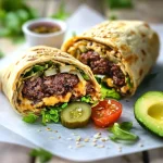 Low Carb Wrap Cheeseburger Style First Image First Image