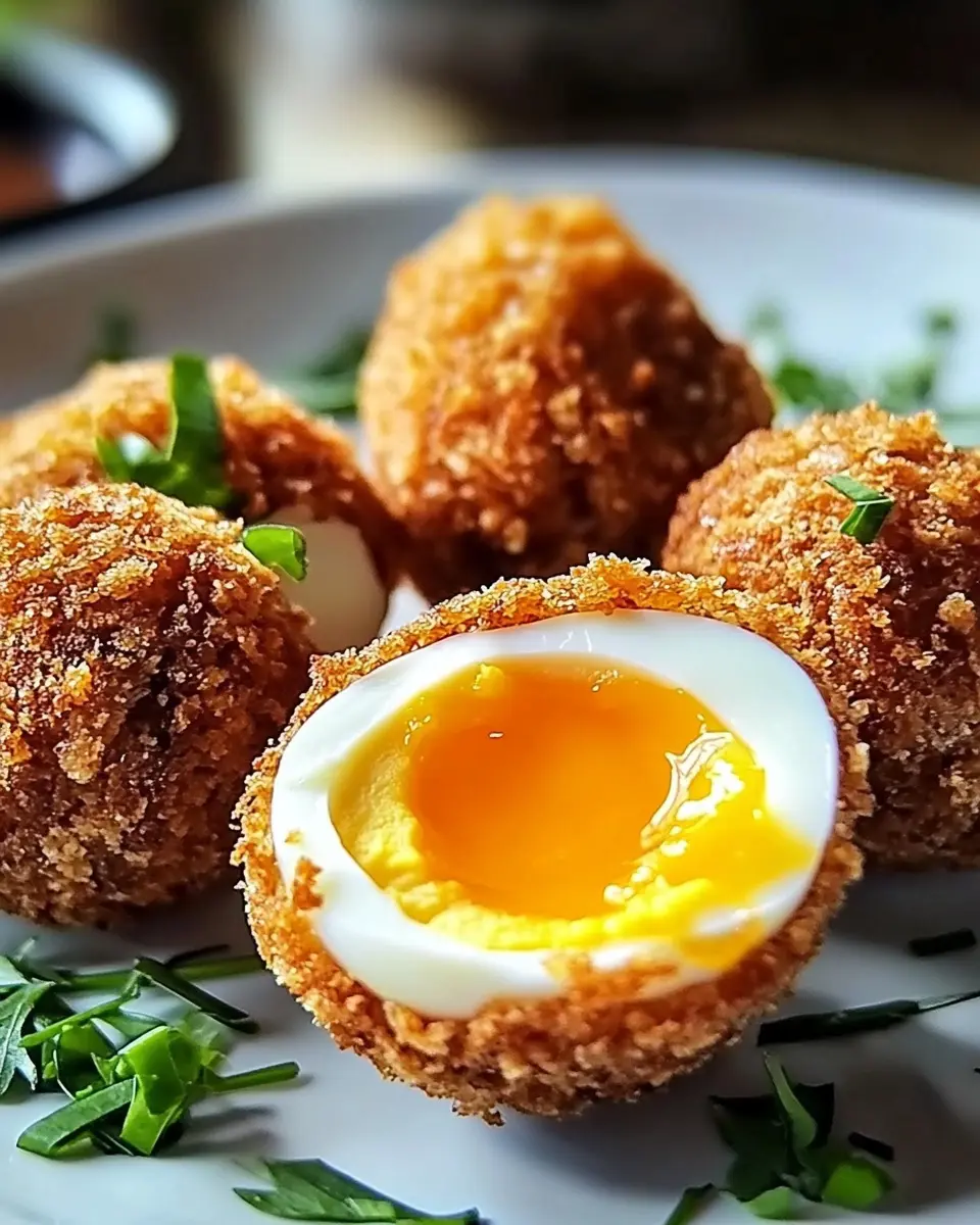 Krosse Schottische Eier: Irresistibly Crispy Air Fryer Delight