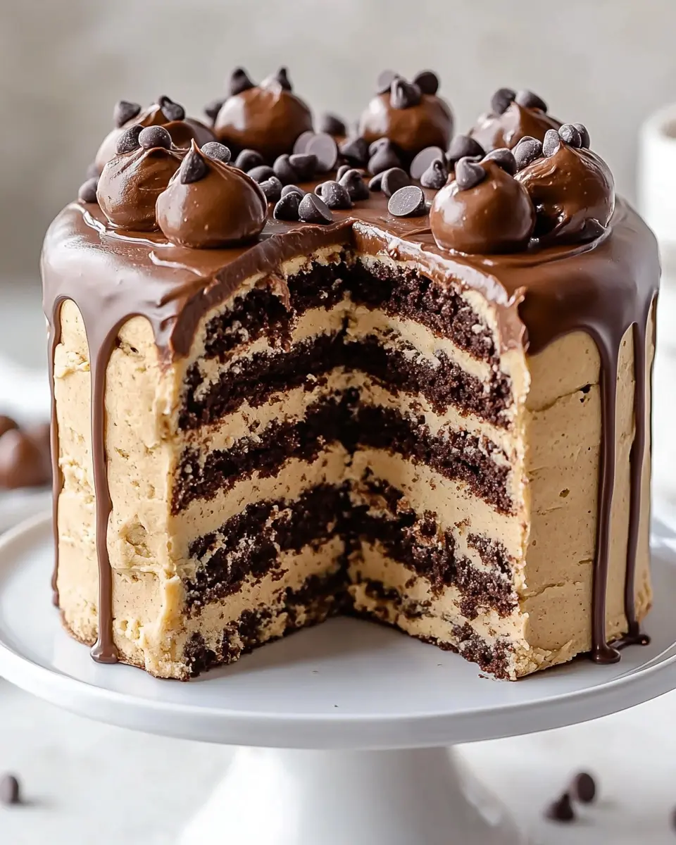 Chocolate Chip Cookie Dough Layer Cake: Indulgent Bliss Awaits