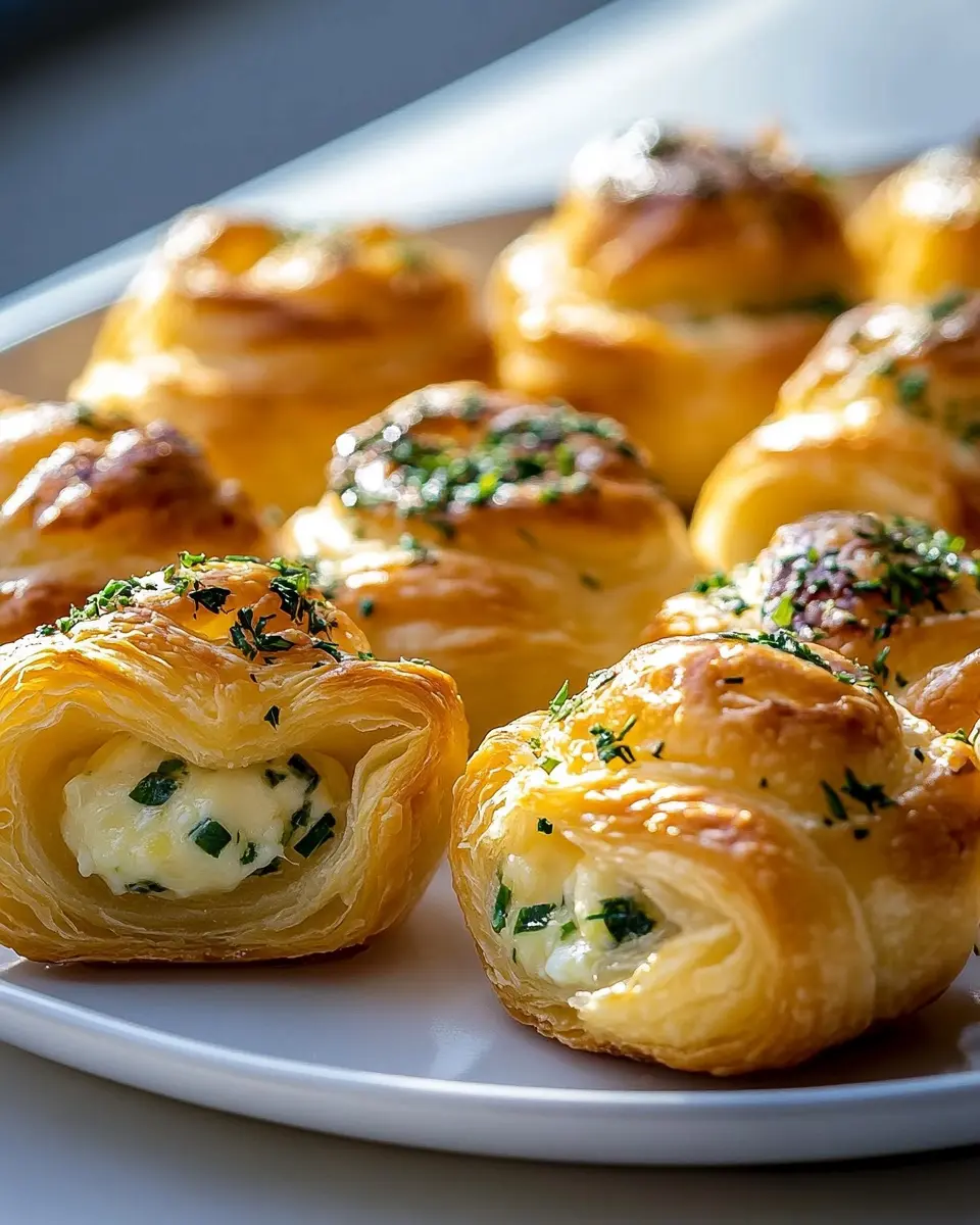Käse-Kräuter Blätterteig-Häppchen: Irresistibly Cheesy Bites