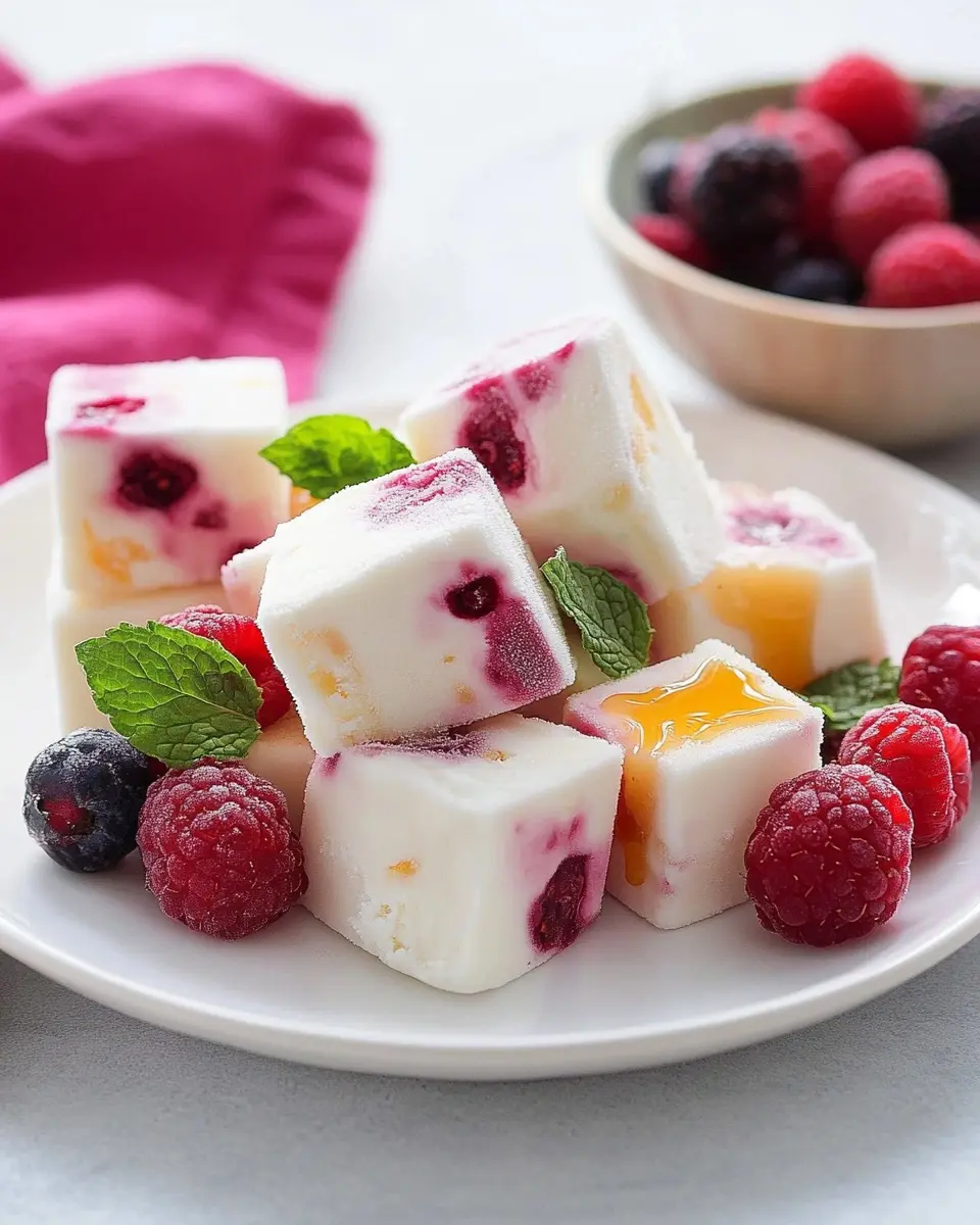 Frozen Joghurt Würfel