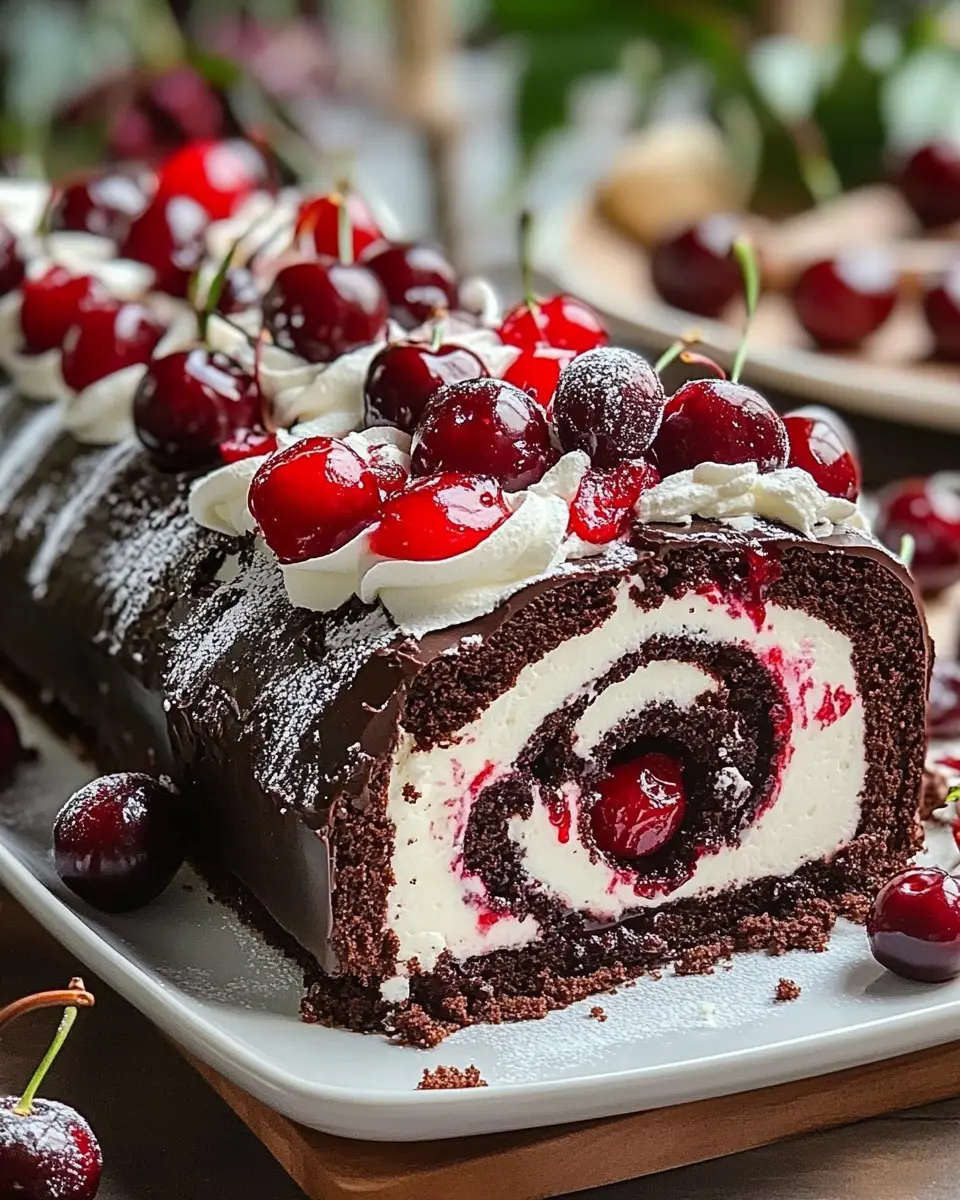 Himmlische Schwarzwälder Kirschtortenrolle: Indulgent Bliss at Home