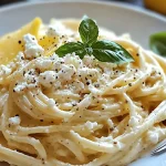 Cremige Zitronen-Feta-Pasta First Image First Image