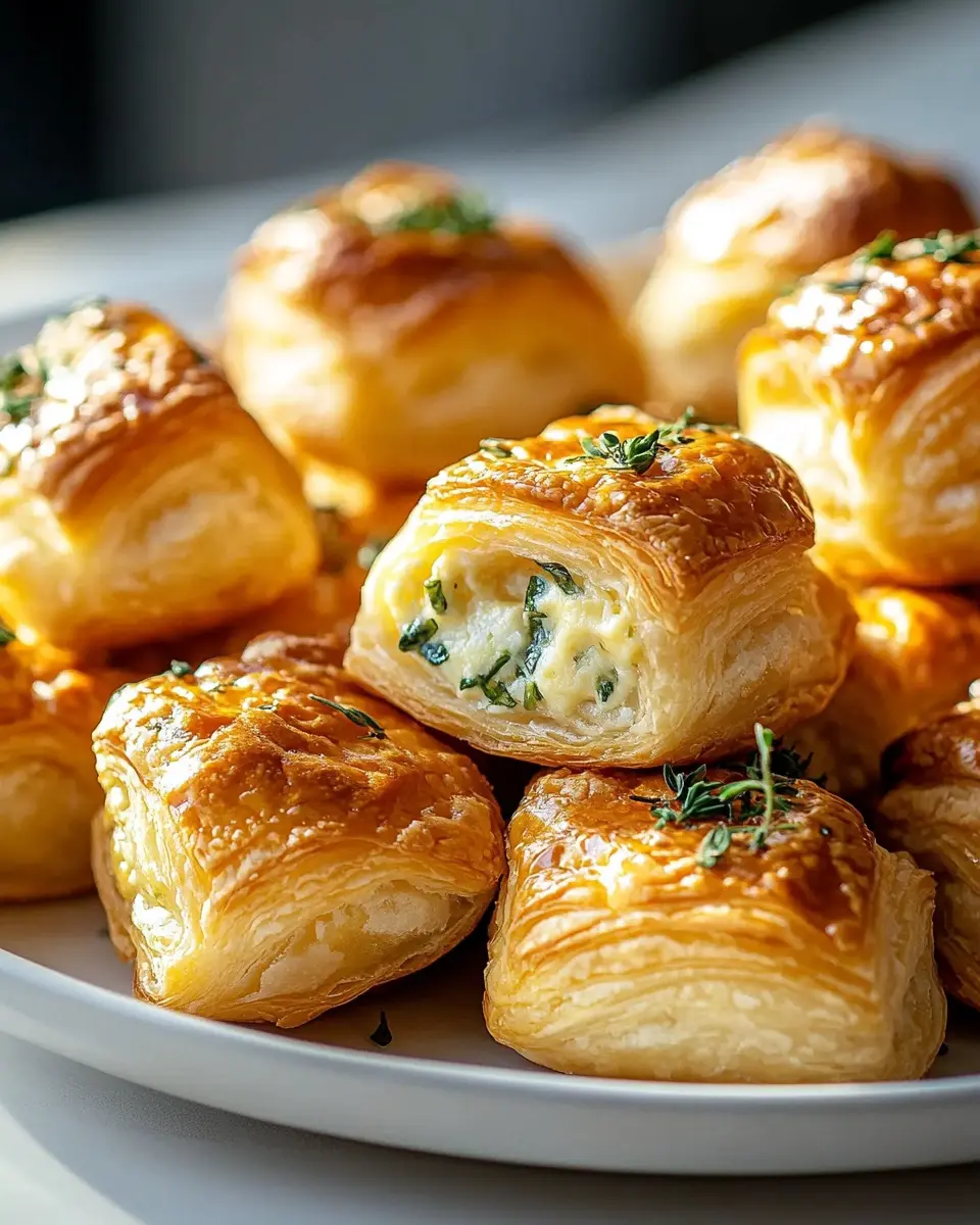 Käse-Kräuter Blätterteig-Häppchen: Irresistibly Cheesy Bites