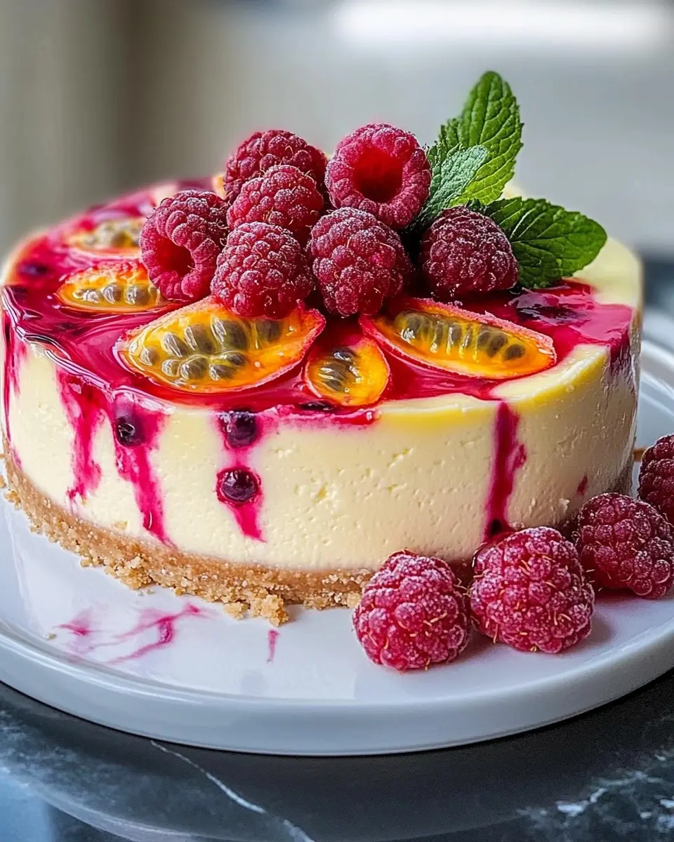 Gebackener Himbeer-Maracuja-Cheesecake: Irresistibly Creamy Delight 6
