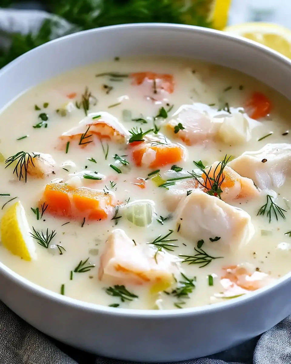 Fiskesuppe cremige norwegische fischsuppe: Cozy Comfort Awaits