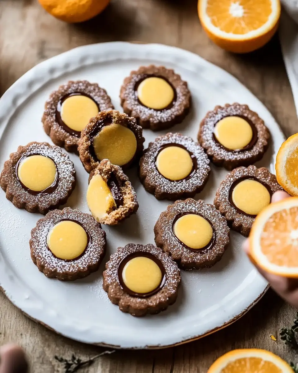 Spitzbuben mit Schokolade und Orangencurd: Irresistibly Indulgent!