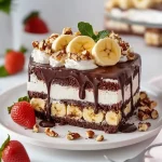 Banana Split Torte– Einfach und köstlich First Image First Image