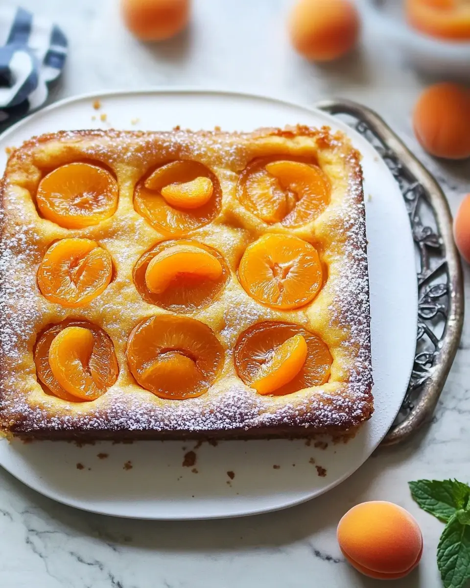 Spanischer Aprikosenkuchen vom Blech: Irresistibly Fruity Delight