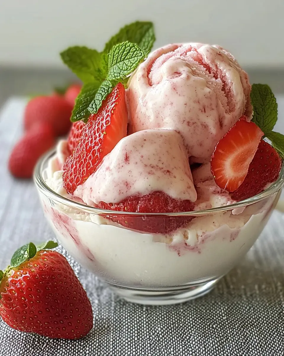 Gesunde Erdbeer-Joghurt-Eiscreme: Guilt-Free Summer Bliss