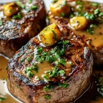Zarte Rindersteaks in würziger Sauce First Image First Image