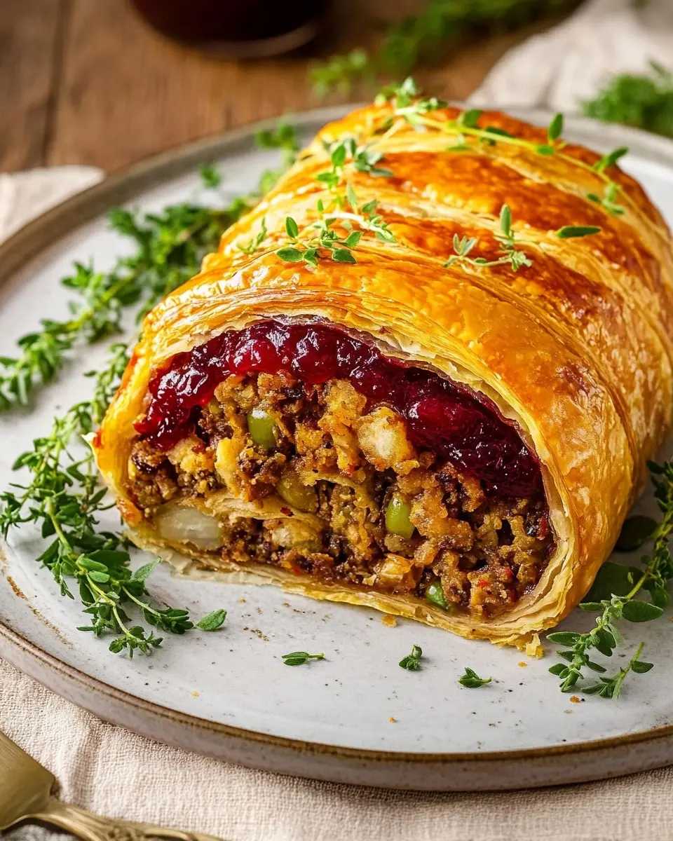 Vegetarischer Hackbraten im Blätterteig: Indulgent & Savory Delight