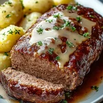Köstlicher Hackbraten mit Kartoffeln in Sahne First Image First Image