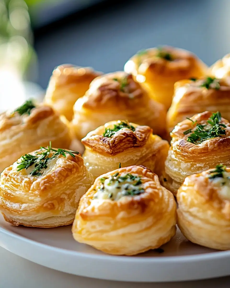 Käse-Kräuter Blätterteig-Häppchen: Irresistibly Cheesy Bites