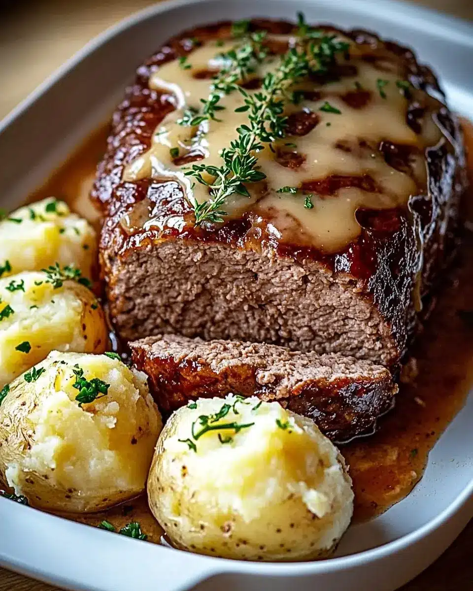 Köstlicher Hackbraten mit Kartoffeln in Sahne: Comfort Food Bliss