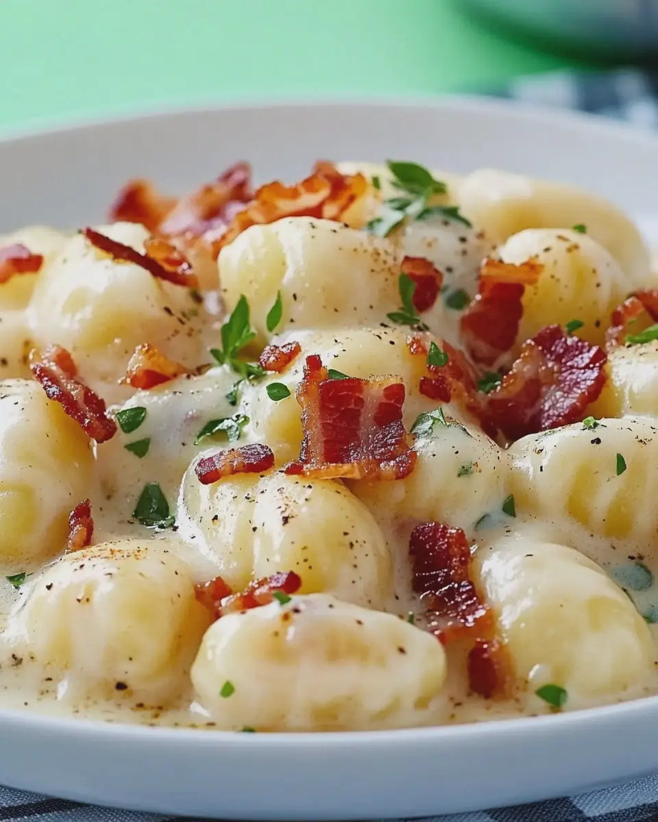 Gnocchi in Würzrahm mit Speck