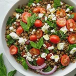 Orientalischer Linsensalat mit Feta und Minze First Image First Image